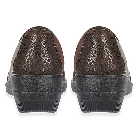Shoetree Ladies NERISSA Slip-on Comfort Shoe (Size 3) - Brown