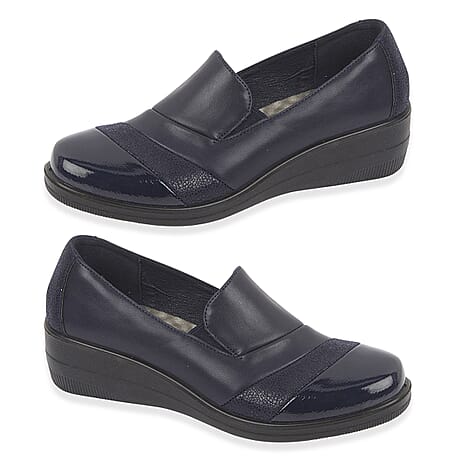 Shoertee Comfort Ladies Shoe (Size - 3) - Navy
