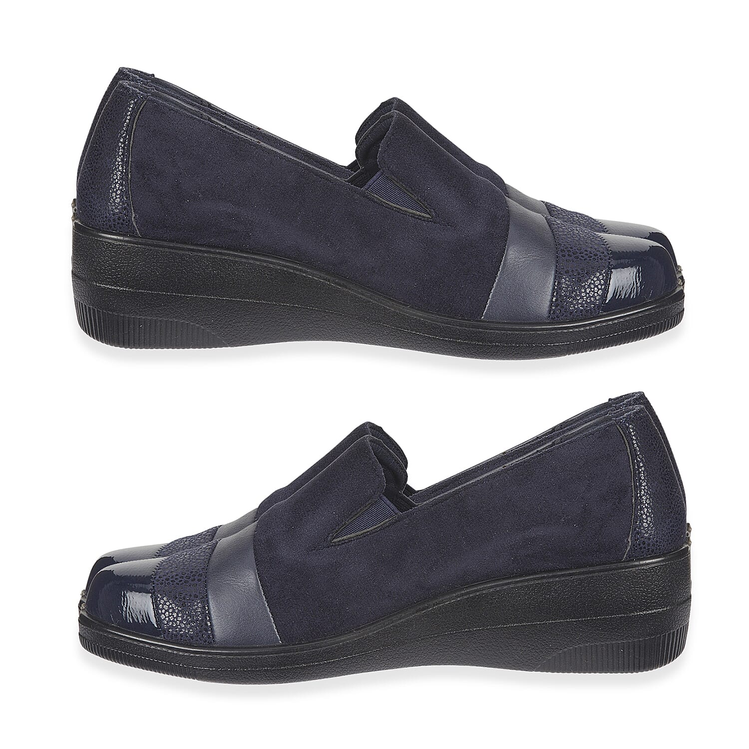 Shoetree-Ladies-NERISSA-Slip-on-Comfort-Shoe-Size-4-Navy