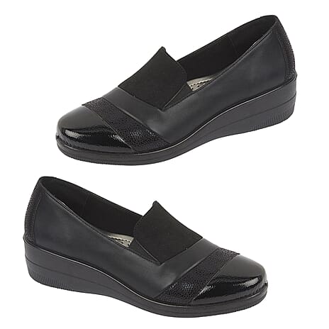 Shoertee Comfort Ladies Shoe (Size - 5) - Black
