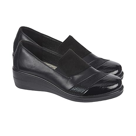 Shoertee Comfort Ladies Shoe (Size - 5) - Black
