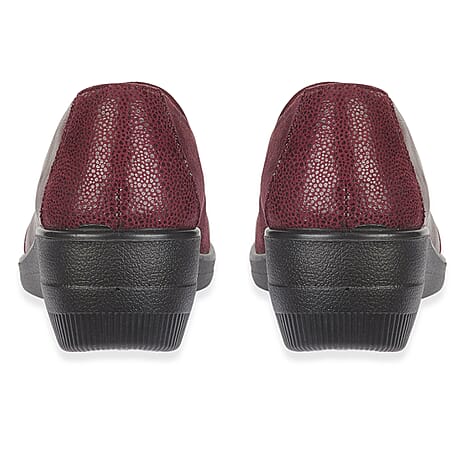 Shoertee Comfort Ladies Shoe (Size - 3) - Burgundy