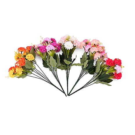 Artificial Flower (Size - One Size) - White & Red