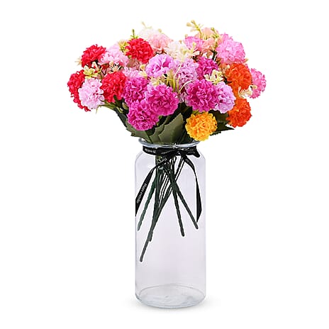 Artificial Flower (Size - One Size) - White & Red