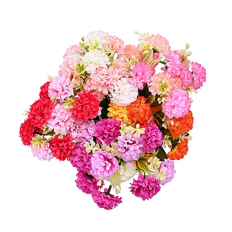 Artificial Flower (Size - One Size) - White & Red