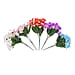 Set of 5- Vibrant Artificial Rose Flower Bouquets - Made With High Grade Silk