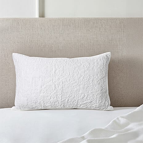 The Dream Pillow - Luxury Cooling Jacquard Pillow - Breathable & Moisture Absorbent, Designed to Absorb & Dissipate Heat (Machine Washable)