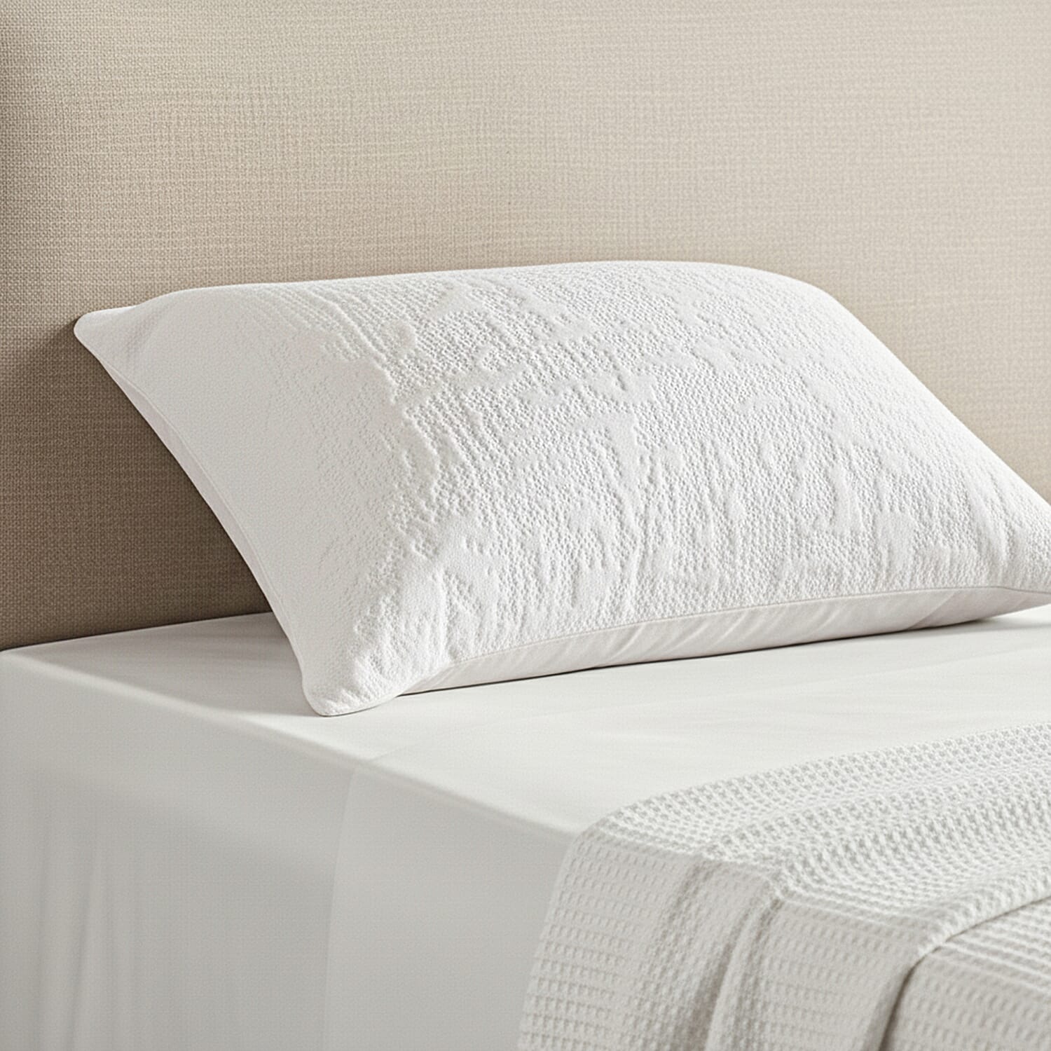 The Dream Pillow - Luxury Cooling Jacquard Pillow - Breathable & Moisture Absorbent, Designed to Absorb & Dissipate Heat (Machine Washable)