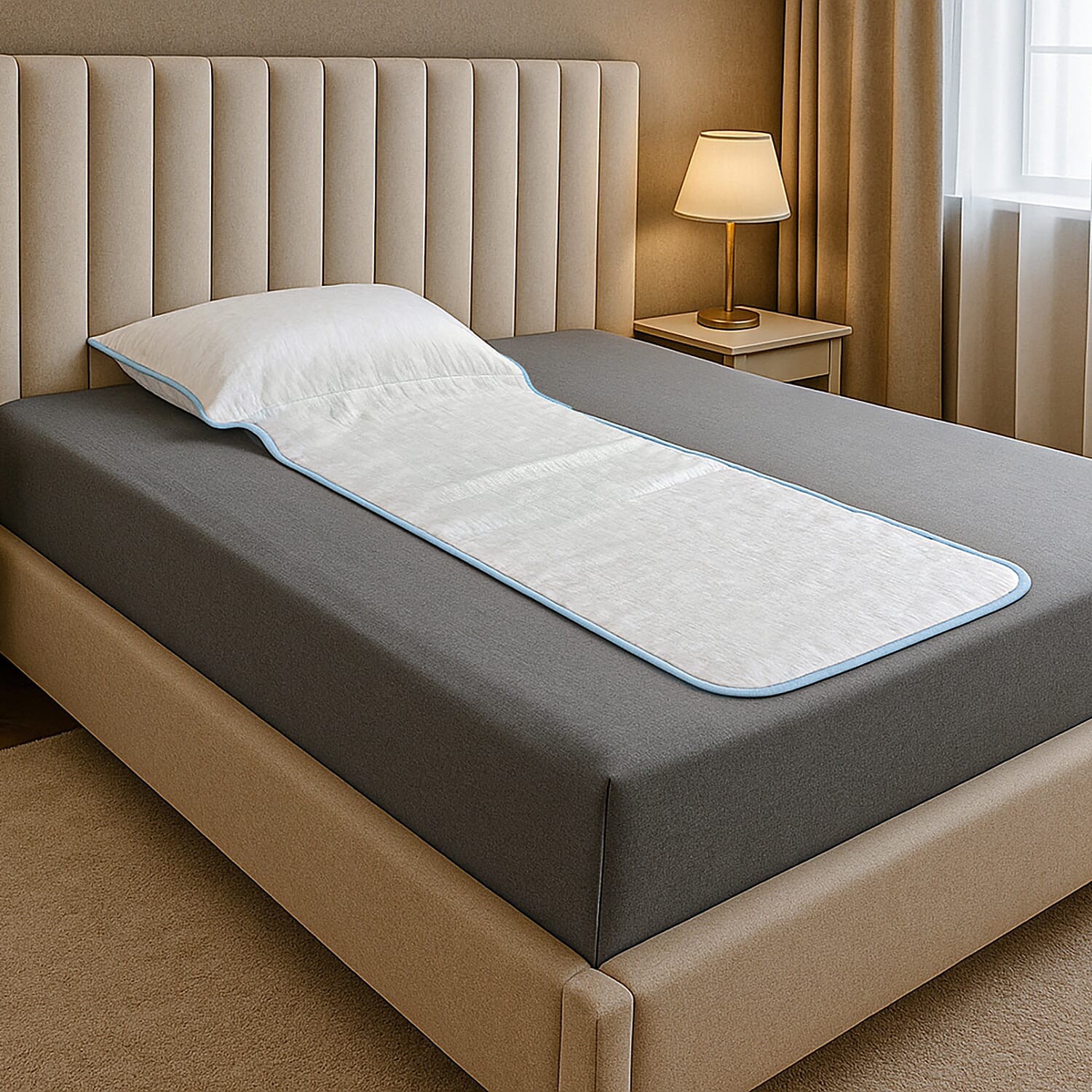 Luxury Cooling Jaquard Waterproof Mattress Protector- (Machine Washable) - Size Single