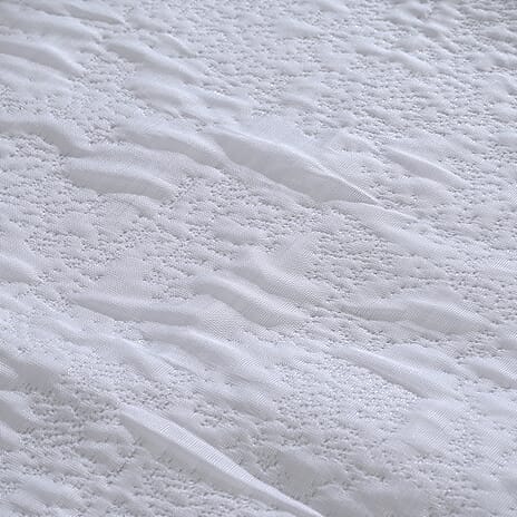 Hush Haven Cooling Jacquard Mattress Pad with Anchor Bands (Size King) - White