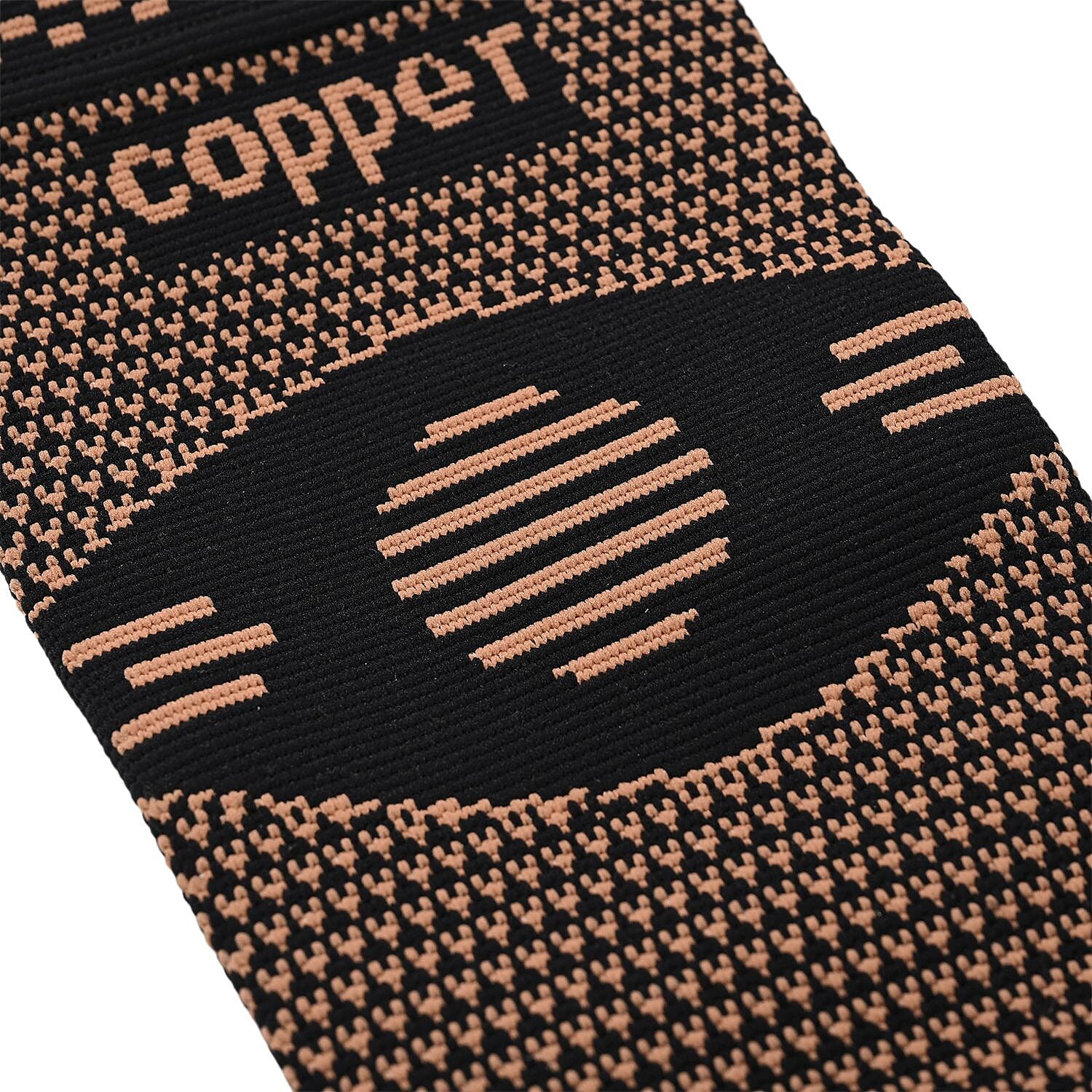Copper Infused Arm Compression Sleeve for Pain Relief & Support (Size M) - Black
