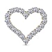 Valentines Day Special - Luxuriant Diamond Lab Grown Diamond (SI-GH) Heart Pendant in Platinum Overlay Sterling Silver 0.56 Ct.