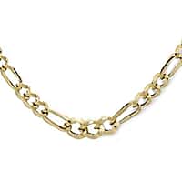 Maestro Collection 9K Yellow Gold Figaro Necklace (Size - 20) with Lobster Clasp, Gold Wt. 6.30 Gms.