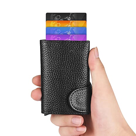 Lowest ever Price - Closeout Deal - Bitmore 100% Leather RFID Protected Wallet - Black