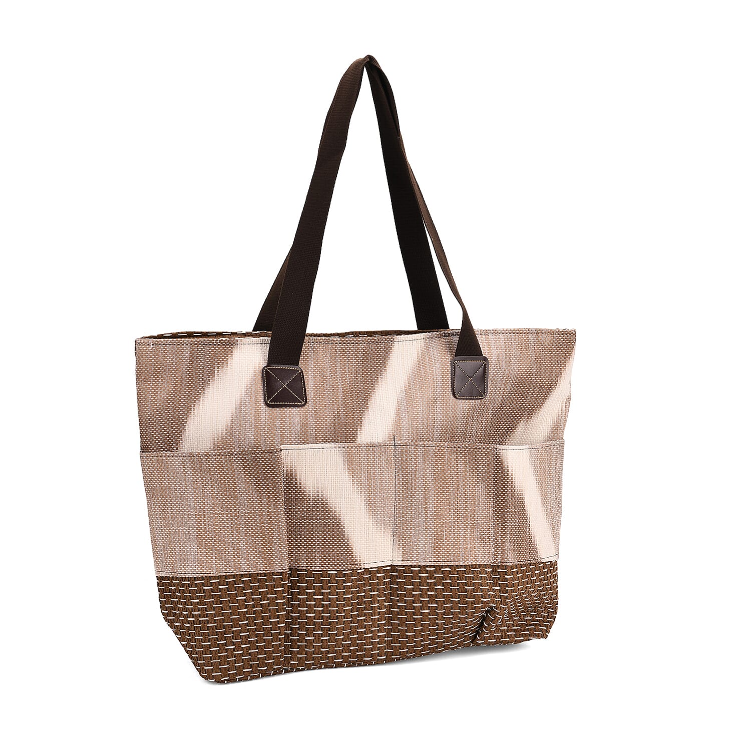 Set of 3- Khaki Tote Bag, Pouch & Picnic Mat