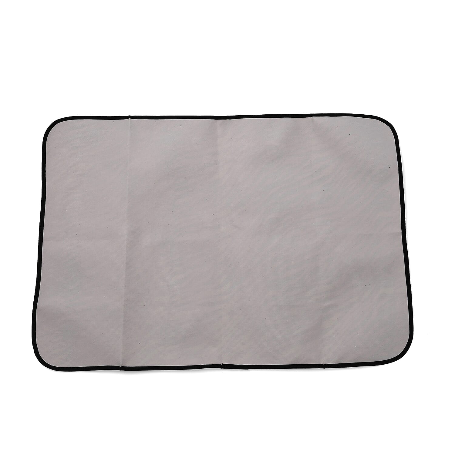 Set of 3- Zebra Striped Pattern Tote Bag, Pouch & Picnic Mat - Black & White