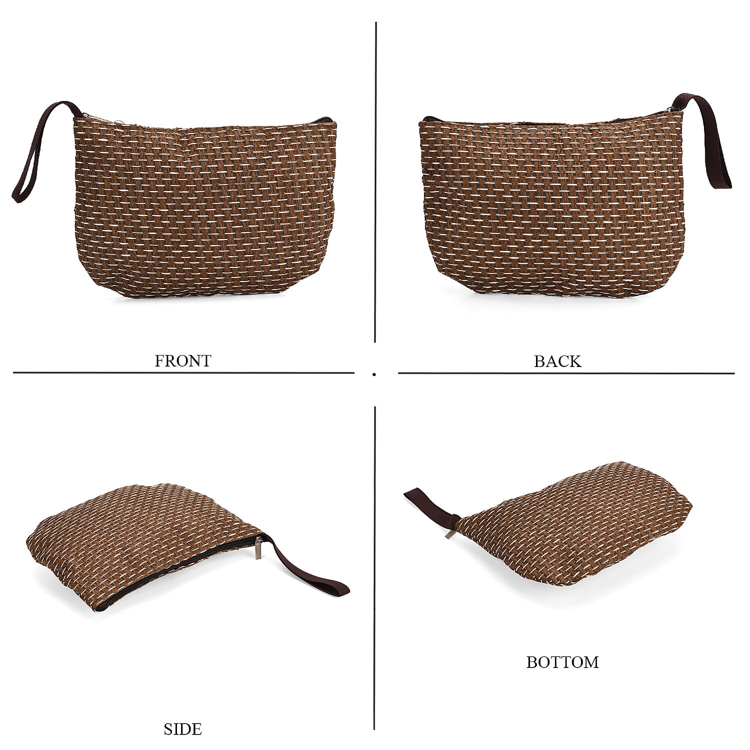 Set of 3- Tote Bag, Pouch - Picnic Mat - Khaki