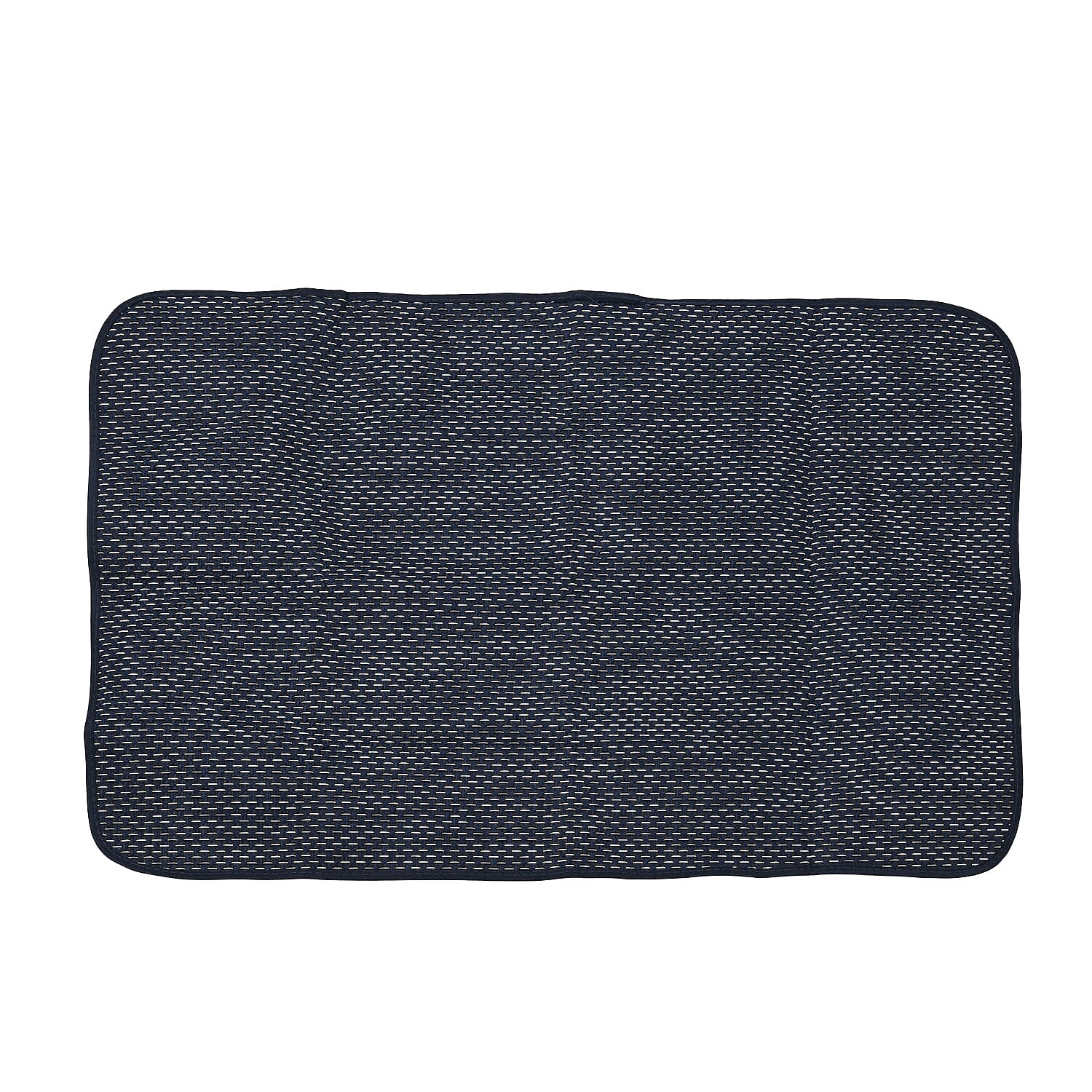 Set of 3- Ocean Patterned Tote Bag, Pouch - Picnic Mat - Blue