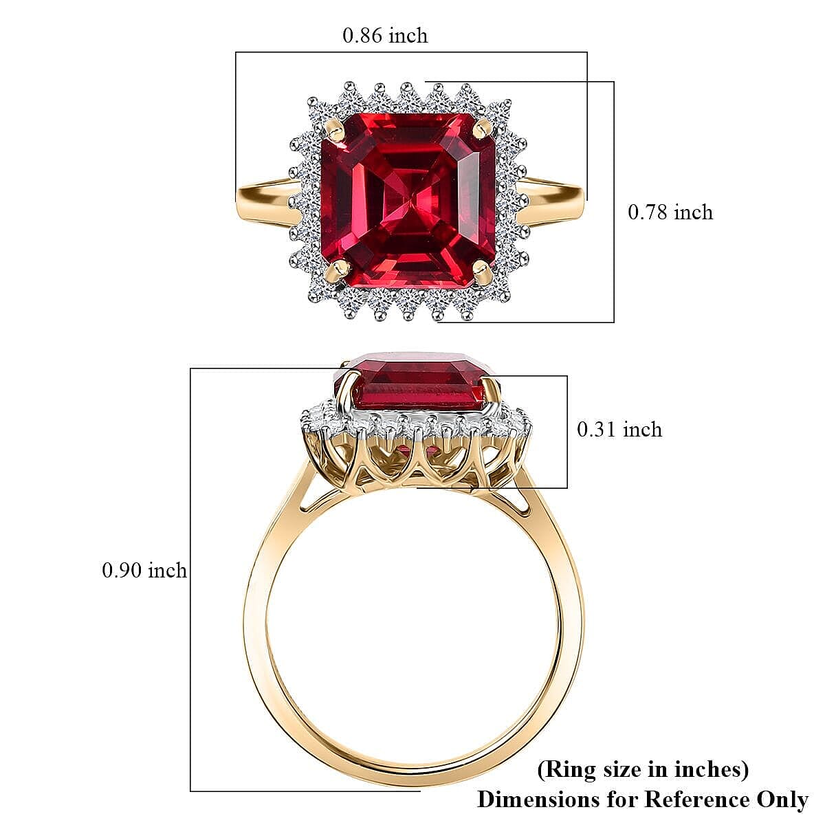 10K Yellow Gold AAA Lab Grown Padparadscha Sapphire, Lab Grown Diamond Main Stone With Side Stone Ring, Gold Wt.4.28 Gms 5.930 Ct. 10K Yellow Gold AAA Lab Grown Padparadscha Sapphire, Lab Grown Diamond Main Stone With Side Stone Ring, Gold Wt.4.28 Gms 5.930 Ct.