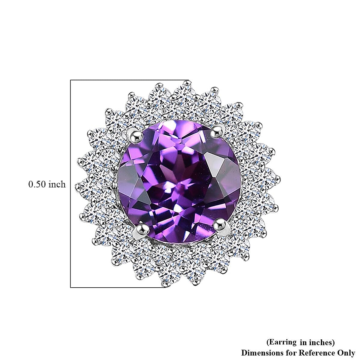 10K White Gold AAA Lab Grown Color Change Sapphire , Lab Grown Diamond EF, VS Solitaire Stud Push Post Earring 4.54 ct, Gold Wt. 2.9 Gms 4.180 Ct. 10K White Gold AAA Lab Grown Color Change Sapphire , Lab Grown Diamond EF, VS Solitaire Stud Push Post Earring 4.54 ct, Gold Wt. 2.9 Gms 4.180 Ct.