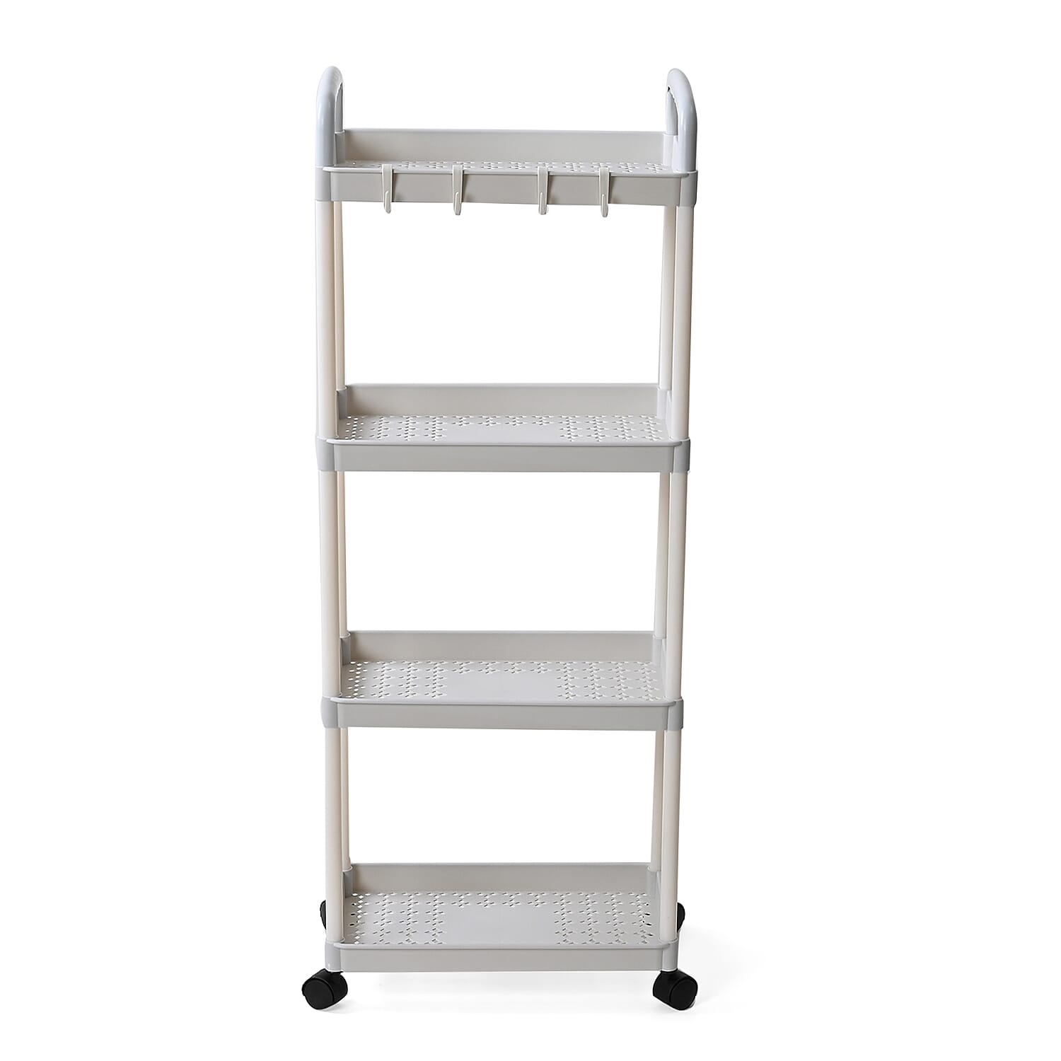 4-Tier Organizer with Wheels (99cm) - White