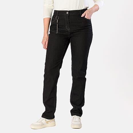 Ladies Slim Fit Jeans (Size - 22) - Black