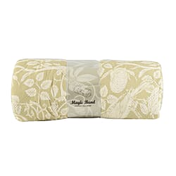 Country Club Pattern Reversible Bedspread - Olive