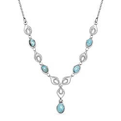Ethiopian Opal & White Zircon Necklace (Size - 20) 1.63 Ct.