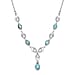 Ethiopian Opal & White Zircon Necklace (Size - 20) 1.63 Ct.