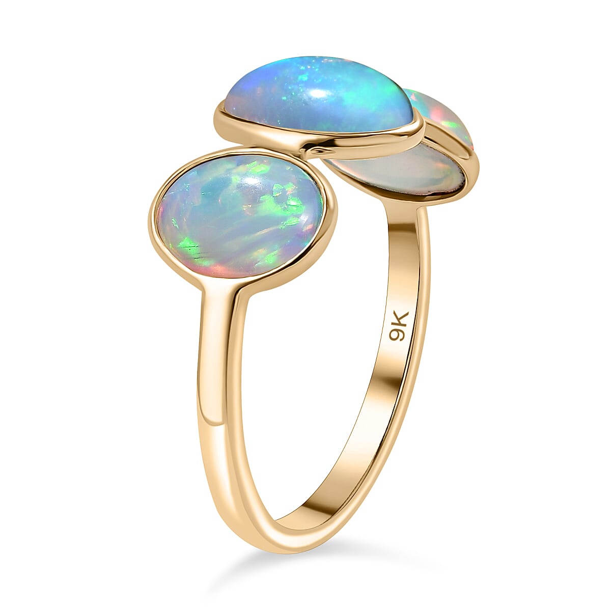 9K Yellow Gold Trilogy Ring