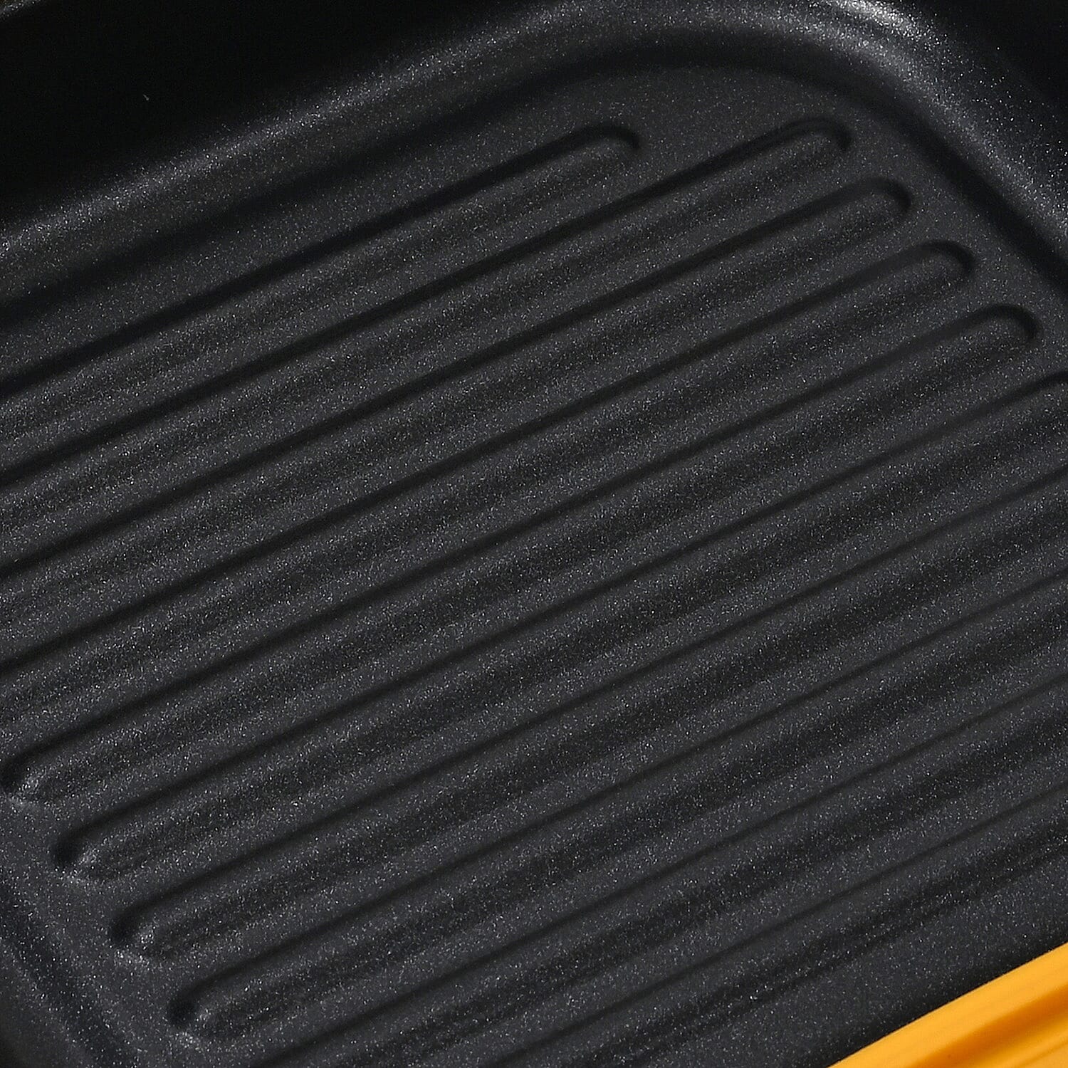 Microwave Pan - Non-Stick Silicone & Glass Cookware with Grilling Ridges - Yellow