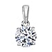 Luxuriant Diamond 1 Ct. Lab Grown Diamond Solitaire Pendant in 9K White Gold, SGL Certified
