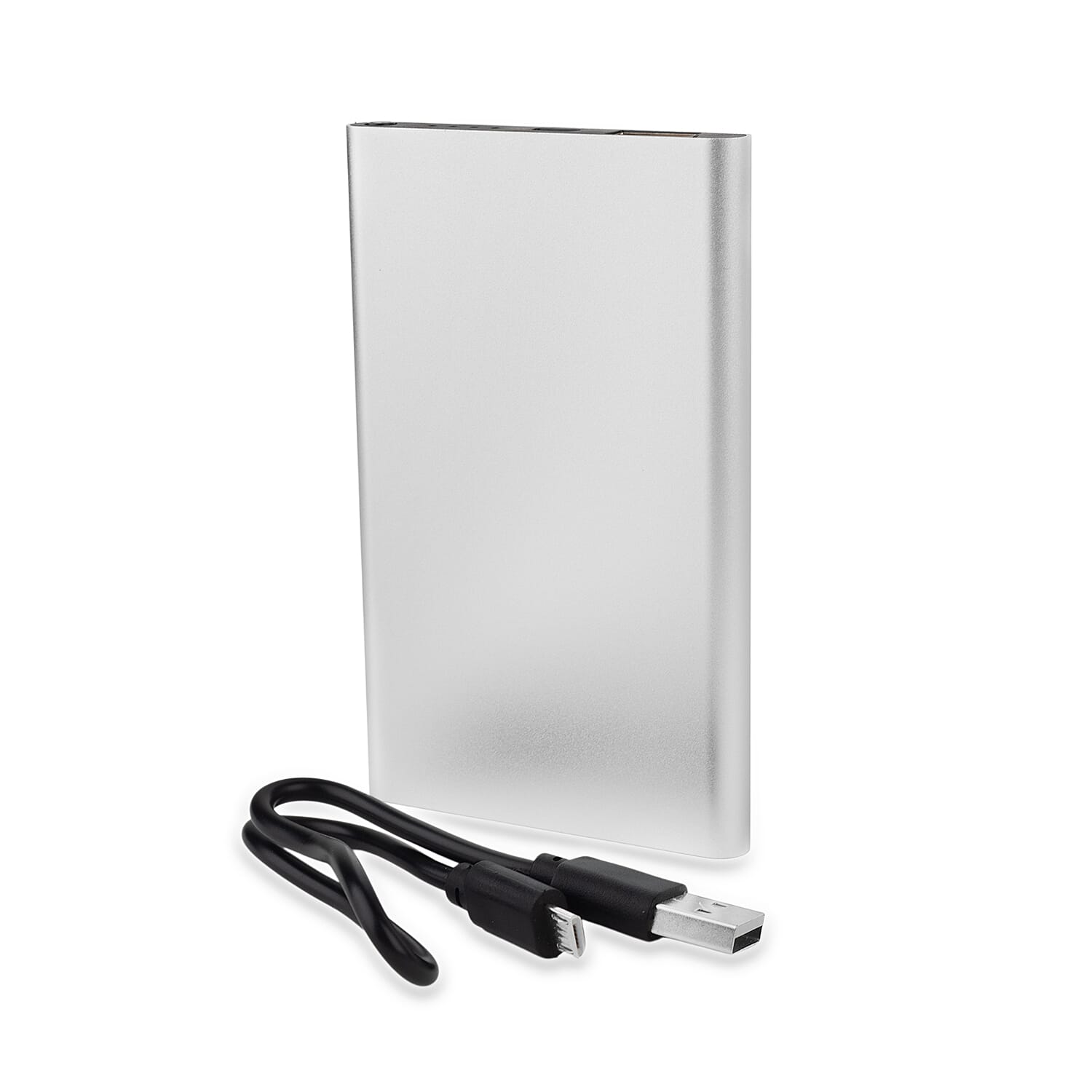 4000mAh Powerbank with Fast Charging - Silver