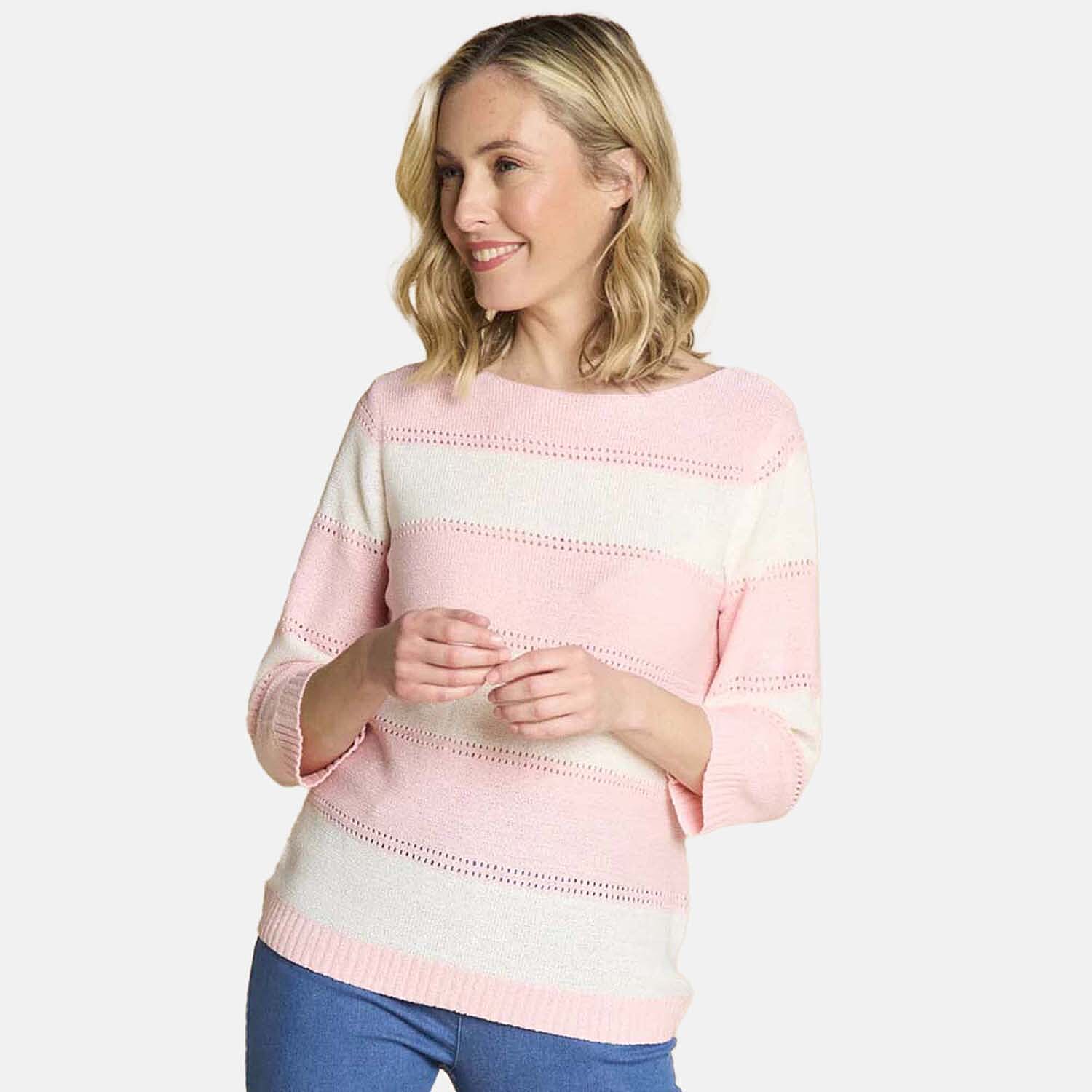 Emreco Striped Pattern Knitted Jumper