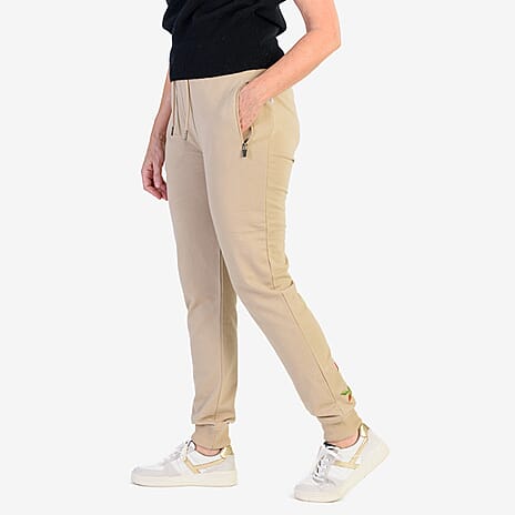 IW Cotton Jean and Pant-Trouser (Size - Large) - Beige
