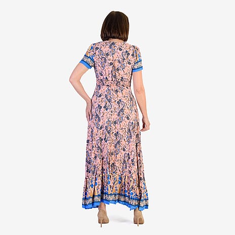 Anamor Rayon Woven Dress (Size - 10) - Pink