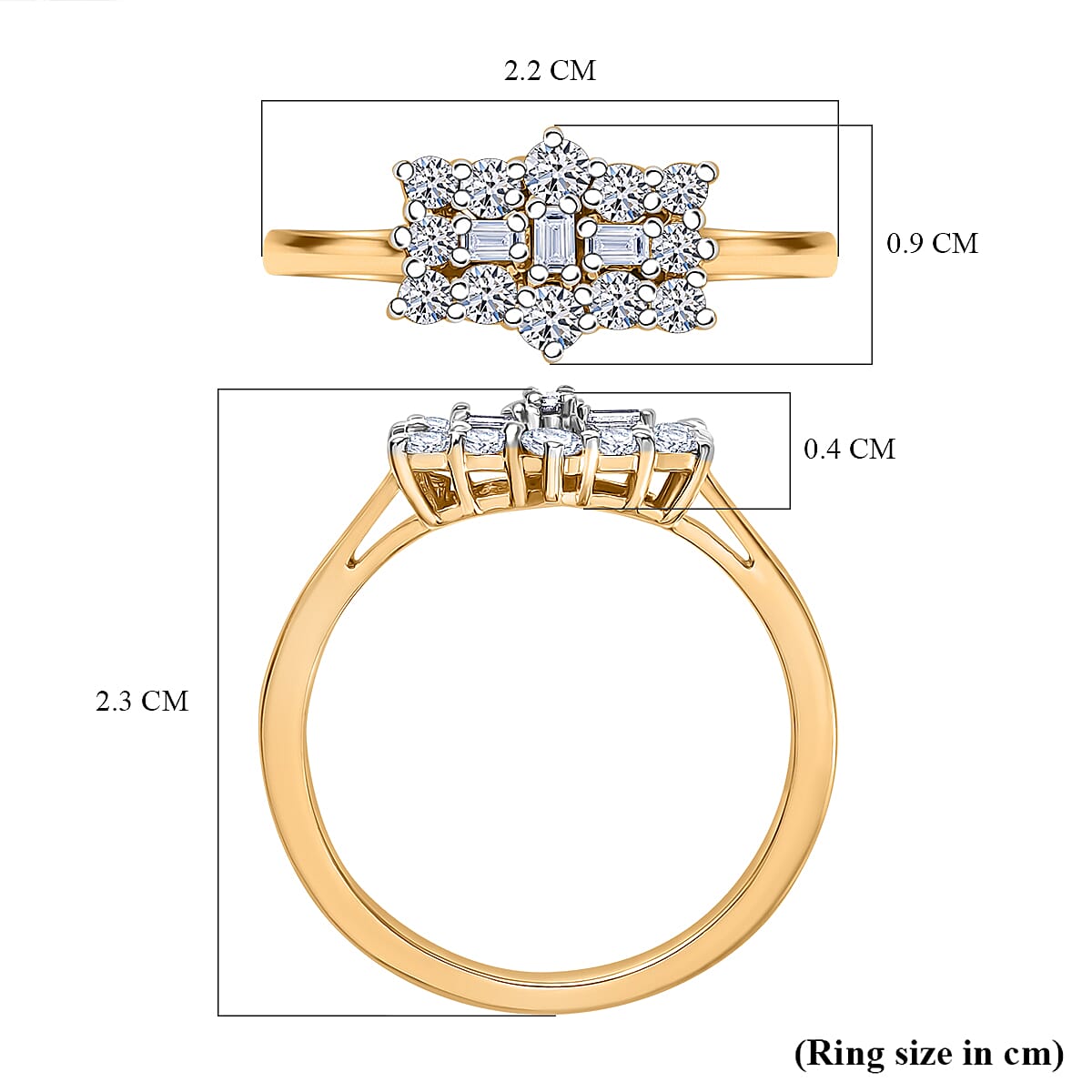 Luxuriant Diamond Lab Grown Diamond (SI-G/H) Boat Ring in Sterling Silver