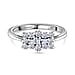 Luxuriant Diamond Lab Grown Diamond (SI-G/H) Boat Ring in Sterling Silver