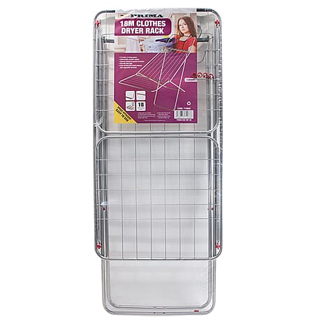 Clothes Airer Dryer Rack - Silver