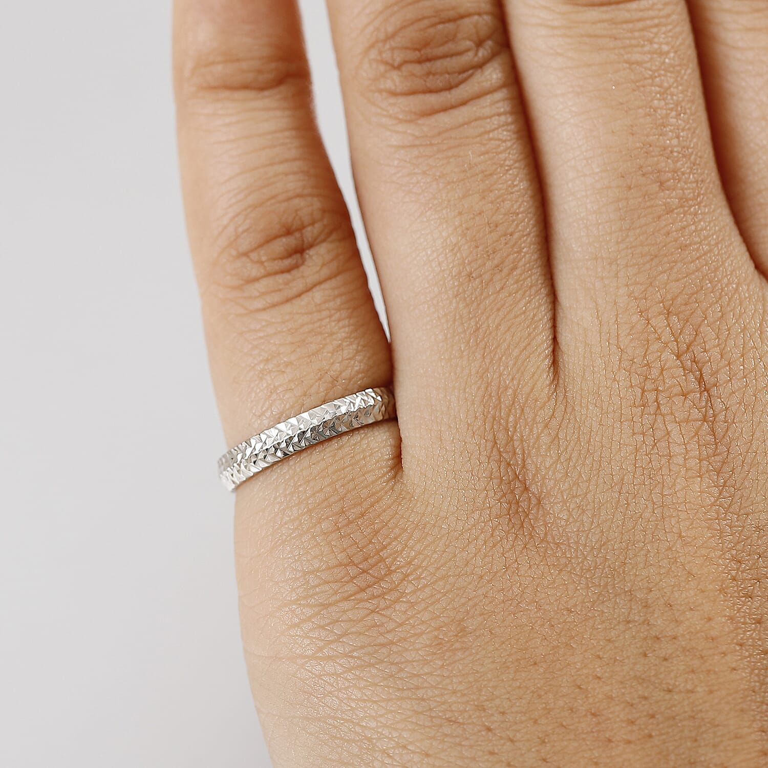 Biggest Platinum Birthday Deal Offer - One Time Deal - 950 Platinum Diamond Cut Band Ring