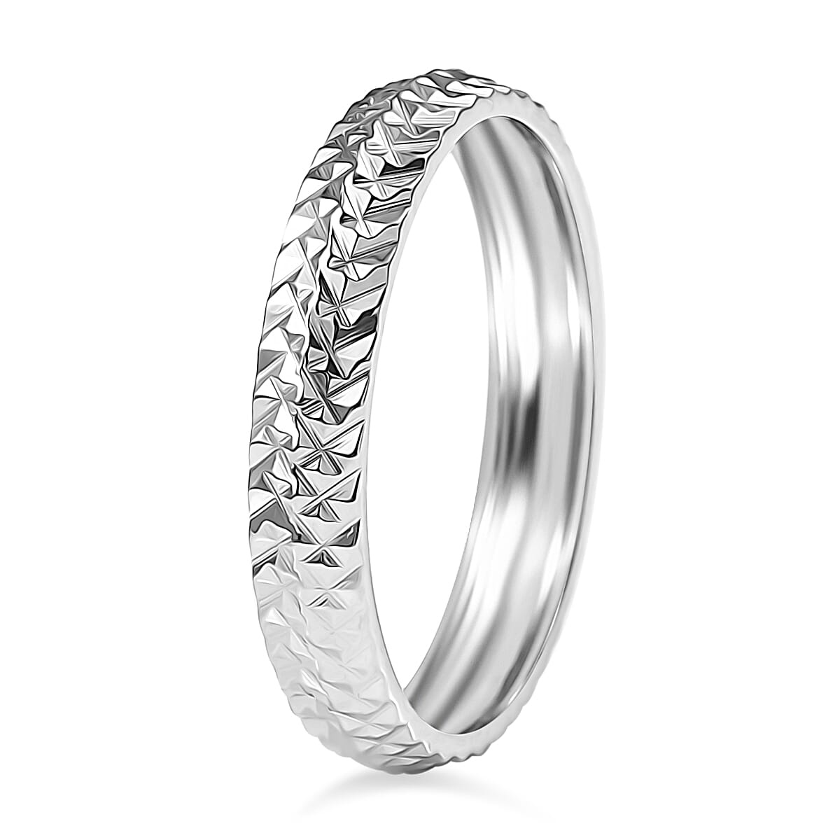 Biggest Platinum Birthday Deal Offer - One Time Deal - 950 Platinum Diamond Cut Band Ring