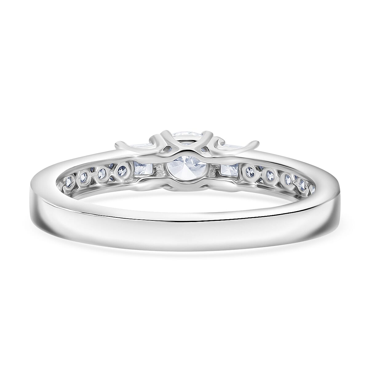 Luxuriant Diamond 9K White Gold SGL Certified Lab Grown Diamond (VS-G-H) Cluster Ring 1.00 Ct.