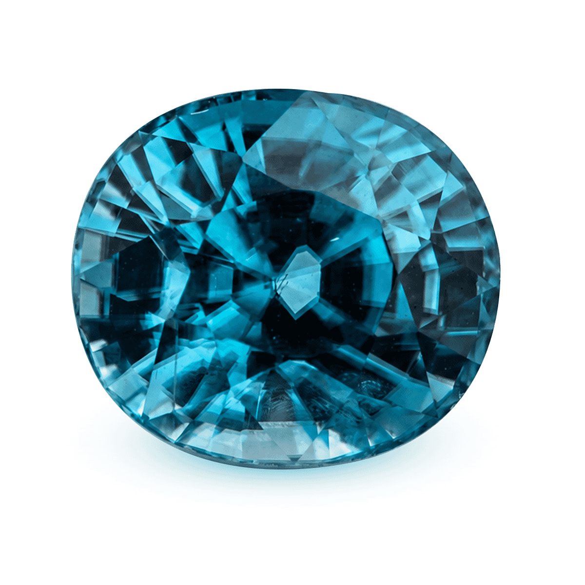 AAAA Blue Zircon Oval Shape Gemstone 4.50 Ct.