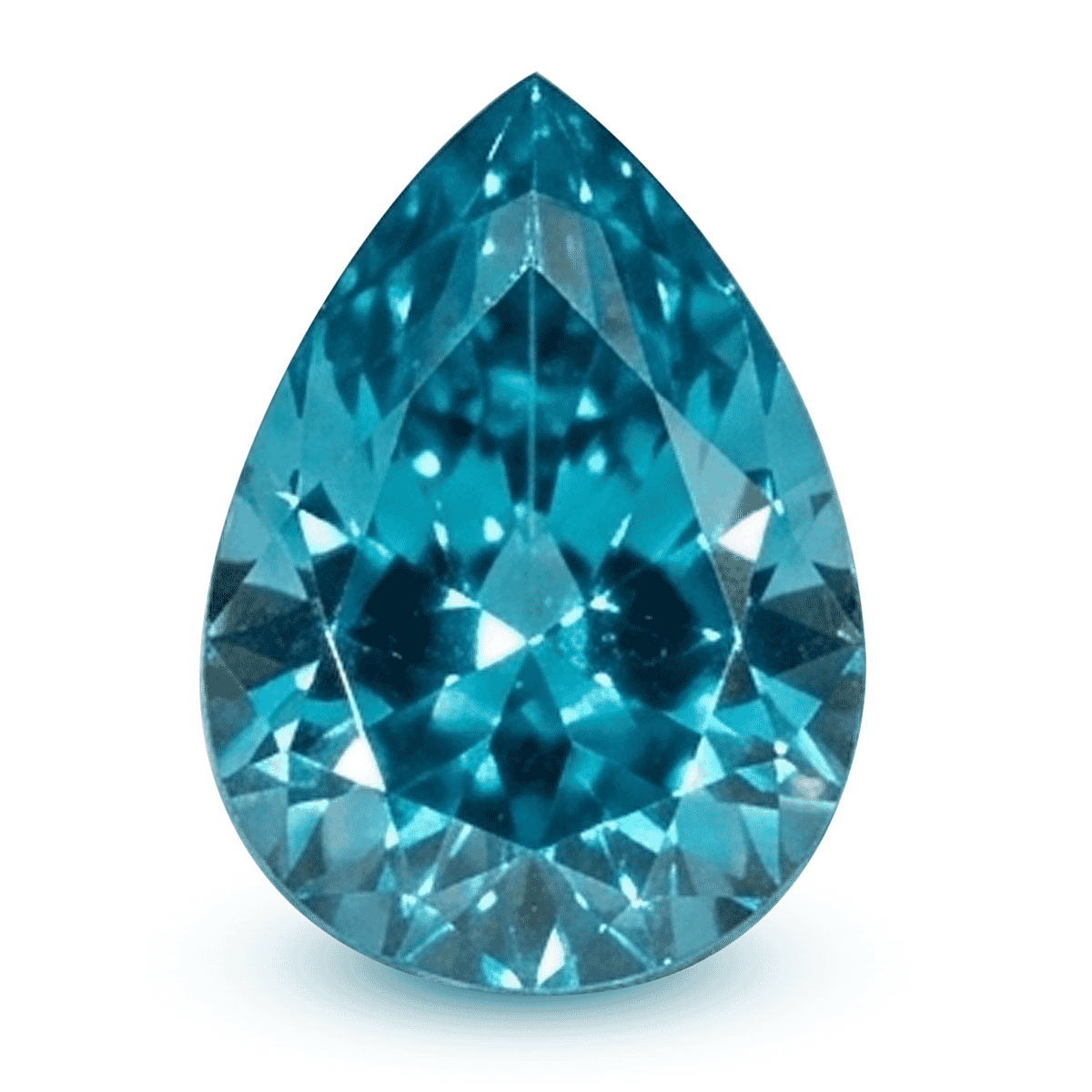 AAAA Blue Zircon Pear Shape Gemstone 4.51 Ct.