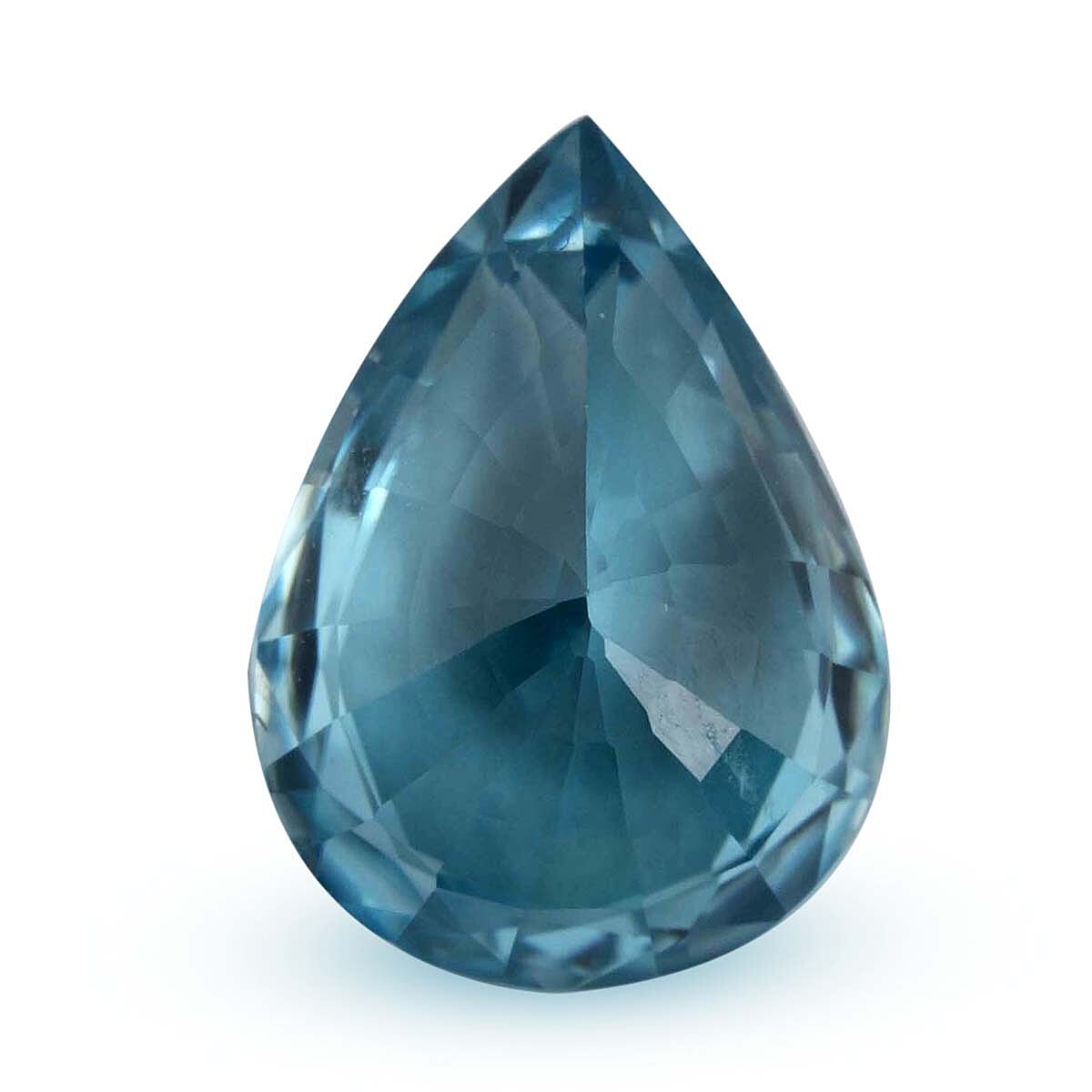 AAAA Blue Zircon Pear Shape Gemstone 4.51 Ct.