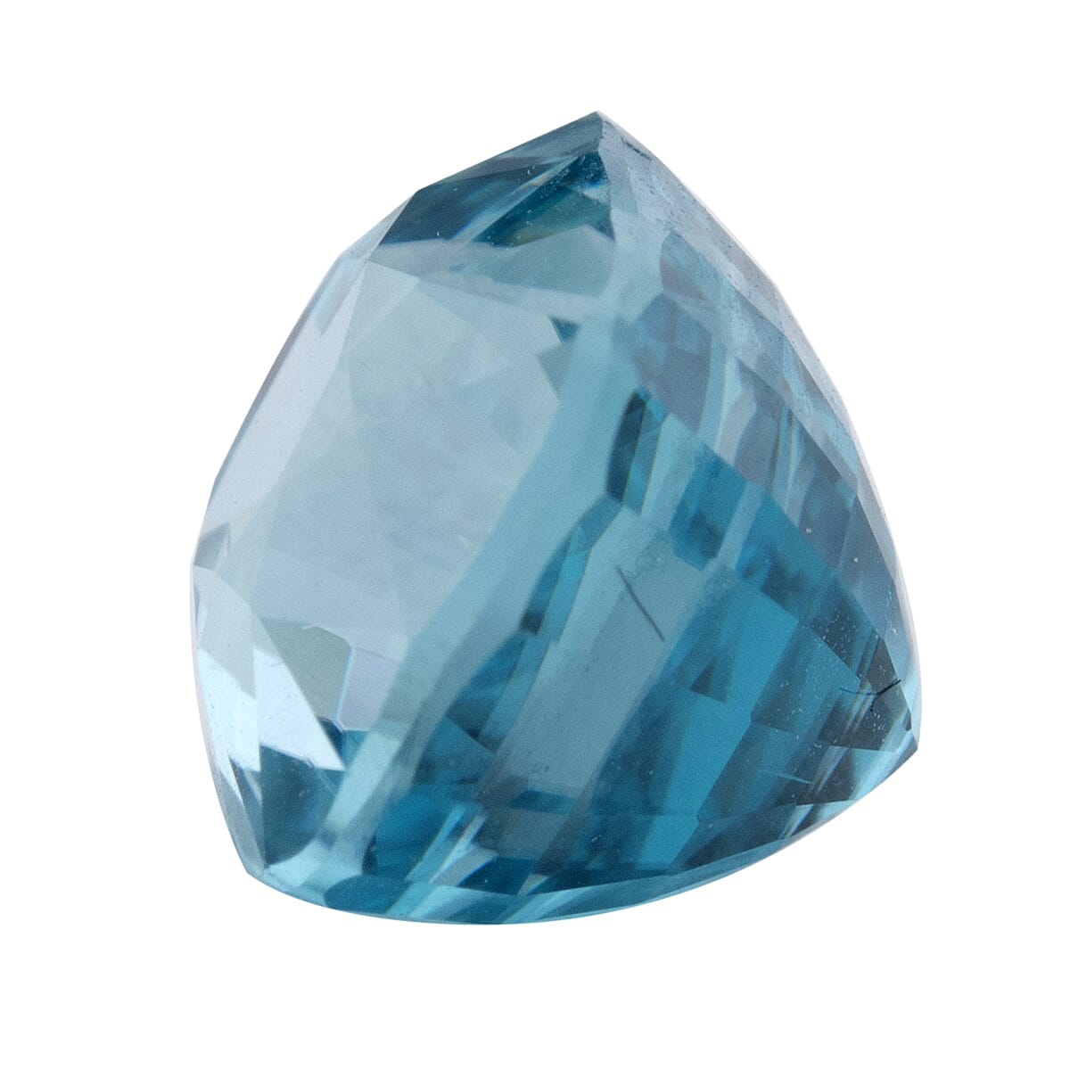AAAA Blue Zircon Cushion Cut Gemstone 4.75 Ct.