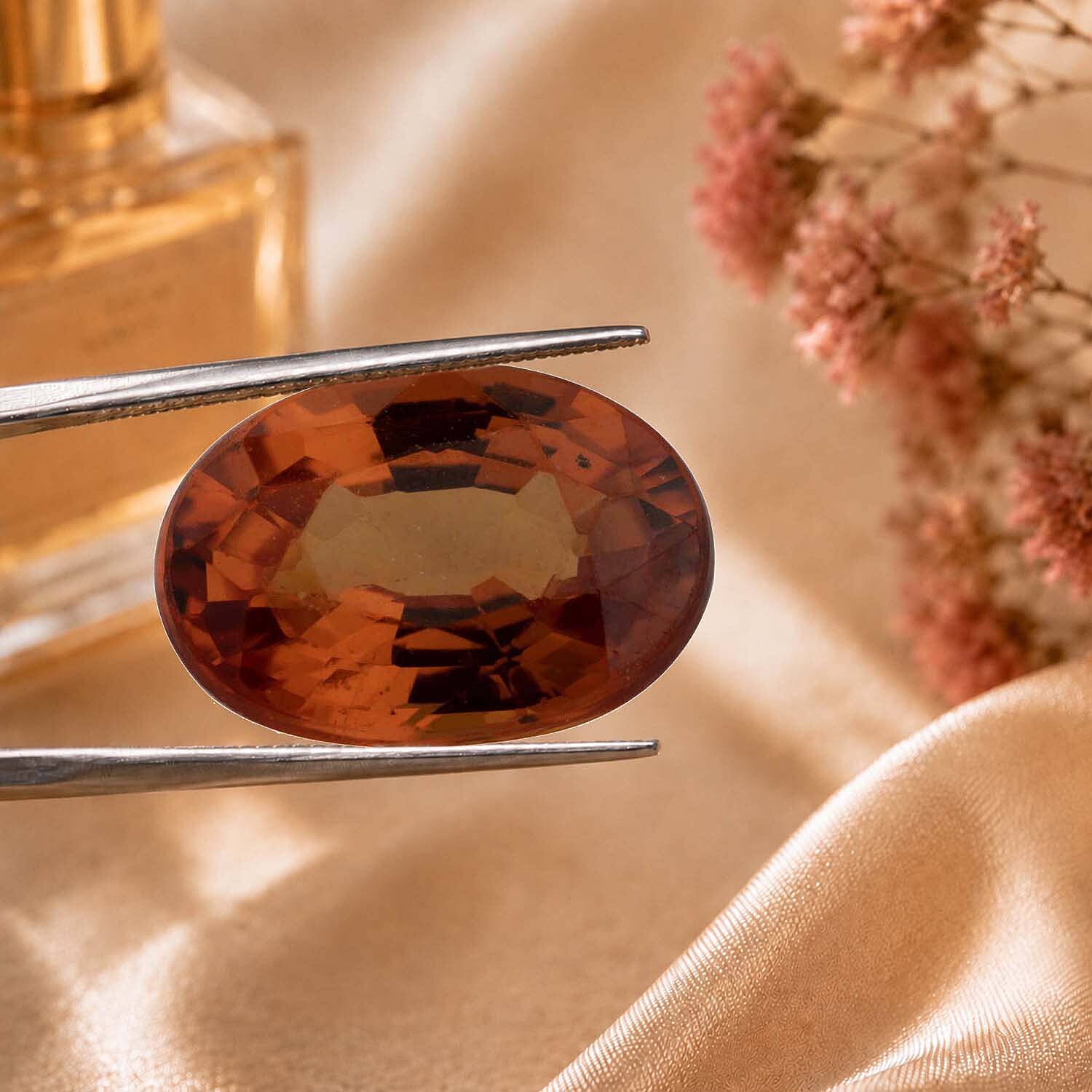 AAA Orange Sapphire Oval Shape Gemstone 1.18 Ct.