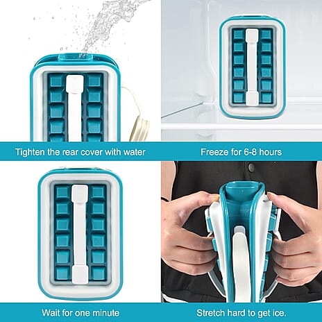 Linea Ice Cube Mould 100% Water Tight and No Spills Silicone Ice Trays