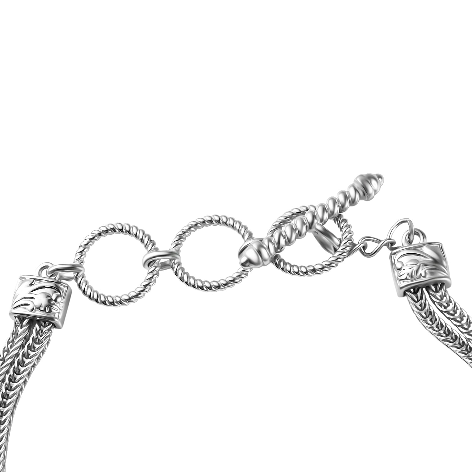 Tucson Find- BlueTurquoise (OV 40x30) Bracelet (Size - 7.5) with Toggle Lock  53.85 Ct.