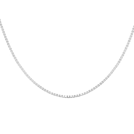 9K White Gold Chain (Size - 20) with Lobster Clasp, Gold Wt. 5.00 Gms.